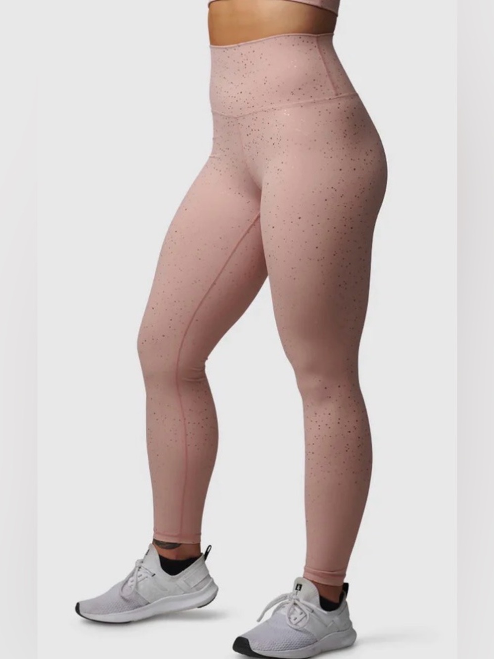 New Born Primitive Full Length Synergy Leggings Rose High Waist Blush Speckled